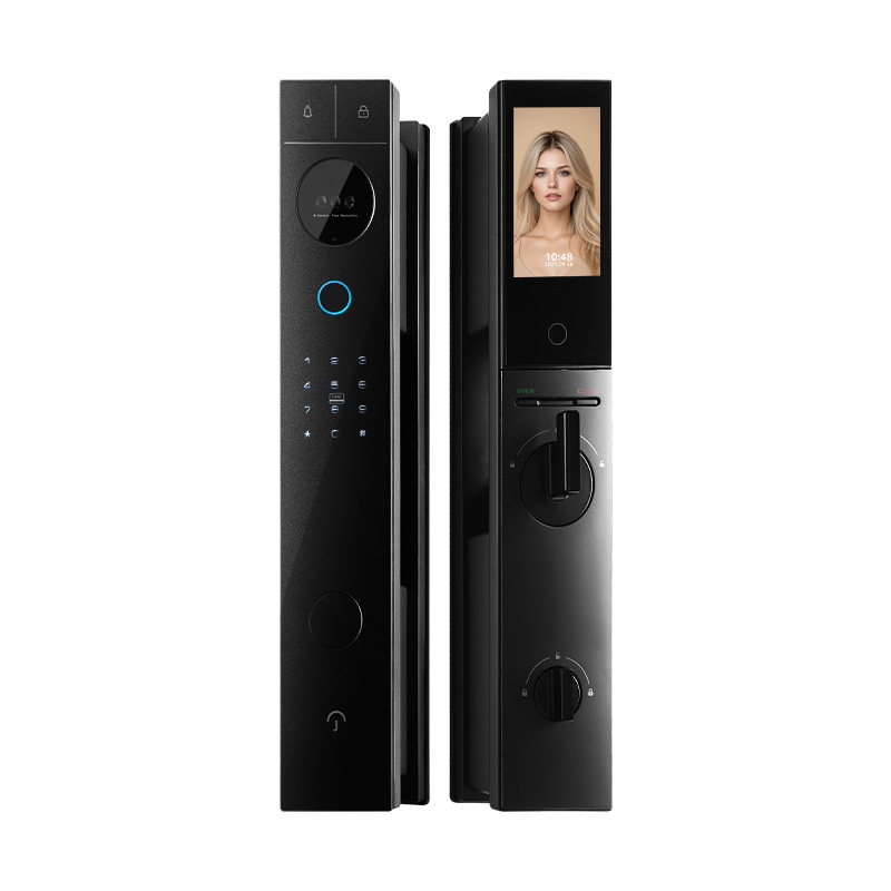 云丁智能锁鹿客出品Q60双电池人脸识别家用入户门密码电子指纹锁