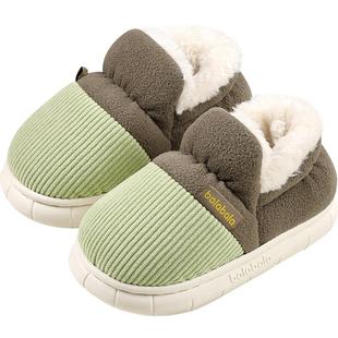 巴拉巴拉儿童棉拖鞋男童女童鞋子秋冬款童鞋宝宝加绒棉鞋家居鞋潮