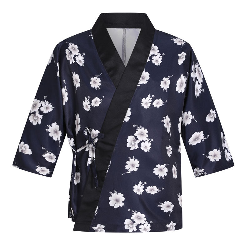 日式料理服寿司店服务员男女和服餐厅后厨房厨师服工作装定制店名