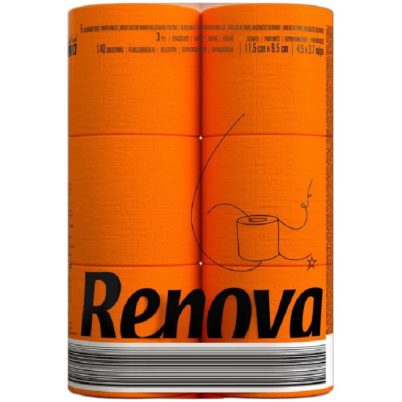 Renova黑标檀香卷筒纸柔软不脱色