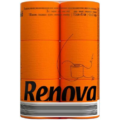 Renova黑标檀香卷筒纸柔软不脱色
