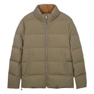 才子立领羽绒服男士2025冬季新款修身石墨烯加厚保暖休闲短款外套