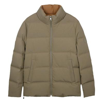 才子石墨烯保暖黑色立领羽绒服