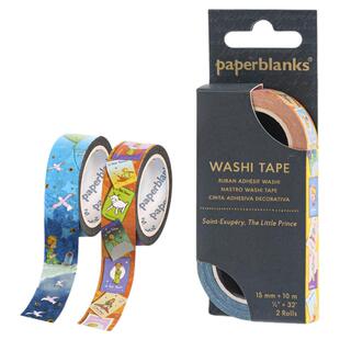 【2025年新款】paperblanks佩兰克和纸胶带复古风小王子米兰大教堂周边文创品手账用品贴纸烫金精致贴纸