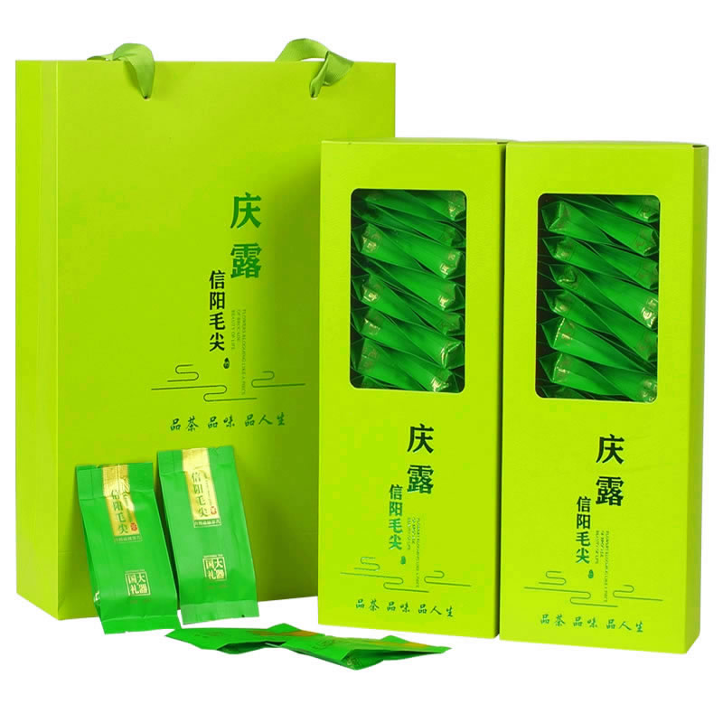 信阳毛尖2026新茶明前特级嫩芽浓香型茶叶绿茶毛尖礼盒小包装60袋