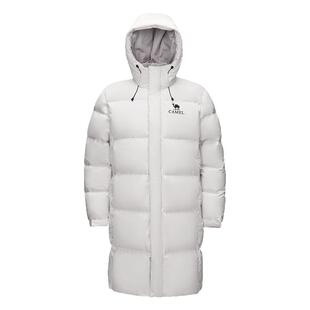 骆驼女装羽绒服加厚中长款2025新款冬季防风防寒保暖连帽羽绒外套