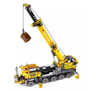 机械组科技城市工程吊车起重机拼装中国积木701800男孩子礼物玩具
