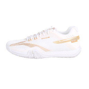 李宁羽毛球鞋新款贴地飞行透气减震耐磨白色男女款宽楦专业训练鞋