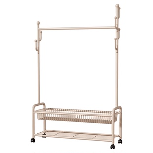 晾衣架落地卧室家用房间挂衣服架子可移动室内衣帽架简易挂衣架子