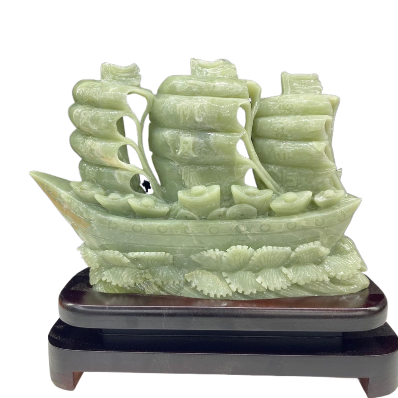 岫玉山水摆件特价精品天然