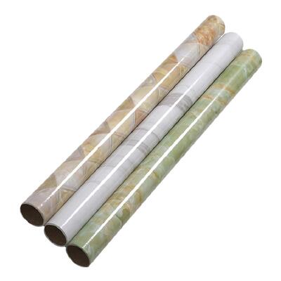 大理石纹厨房家具加厚防油贴纸