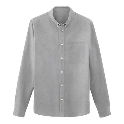 ARBA高级轻通勤新疆棉水泥灰衬衫