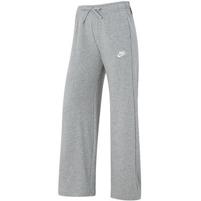 Nike耐克女裤冬新款卫裤休闲加绒直筒裤阔腿裤灰色长裤FB2728-063