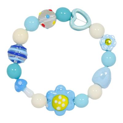 AWE鞠婧祎同款陶瓷小花串珠手链