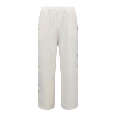 BIRTHOFROYAL花卉编织长裤