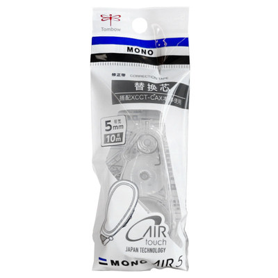 TOMBOW蜻蜓修正带替芯MONO AIR5 XCCT-CAR5CSCH 搭配XCCT-CAX本体