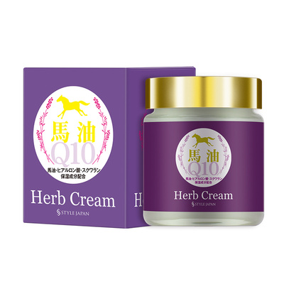 日本薰衣草Q10马油面霜保湿补水