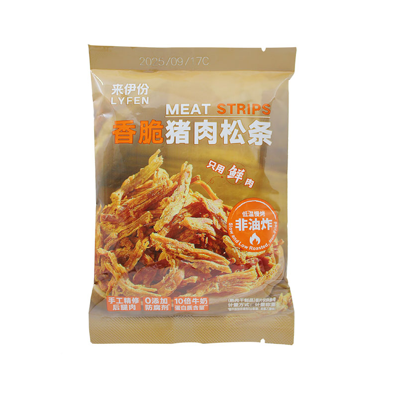 来伊份香脆猪肉松条500g高蛋白
