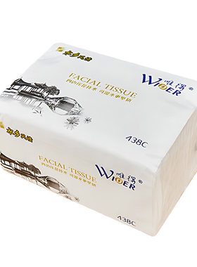 唯得抽纸5层380张8连包整箱纸巾