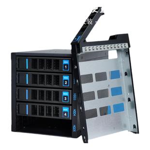 恒煜热插拔硬盘模组 机箱3光驱位转换热插拔硬盘笼带背板存储扩展