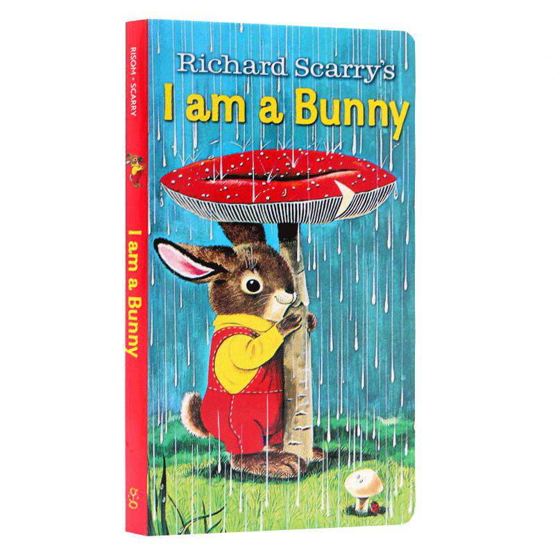 英文原版绘本 I am a Bunny 我是一只兔子纸板书 richard scarry幼儿童英语启蒙 廖彩杏书单 ia
