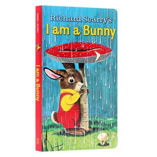 英文原版绘本 I am a Bunny 我是一只兔子纸板书 richard scarry幼儿童英语启蒙 廖彩杏书单 iamabunny系列 可搭brown bear送音频