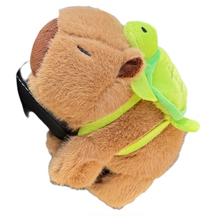 卡皮水豚车内饰品摆件车搭子网红可爱水豚创意车载汽车怀挡公仔