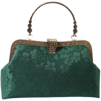 鹿小姐女包丝绸宴会女包原创