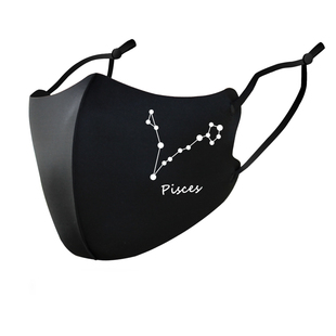 口罩男女3d立体十二星座印花高颜值显脸小可调节水洗秋冬防风寒潮