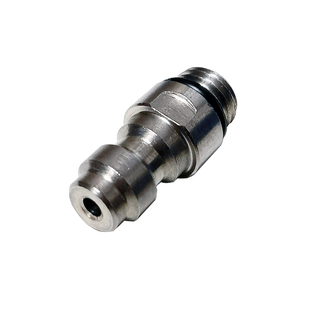 恒压阀充气嘴8MM快接公头不锈钢双公头带单向阀M10M8*1气瓶进气嘴