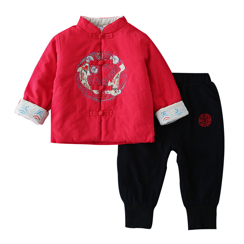男童唐装新年装过年服中国风冬装