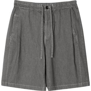 速写outlets奥莱男装夏季末折扣短裤休闲系带宽松直筒9N6E11060