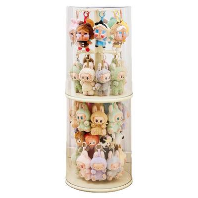 GOTO泡泡玛特拉布布展示盒加大labubu毛绒搪胶公仔盲盒收纳展示架