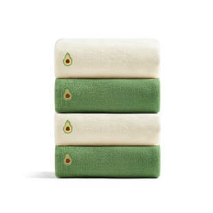 三利洗脸毛巾2条 纯棉家用成人吸水男全棉女柔软面巾不易掉毛加厚