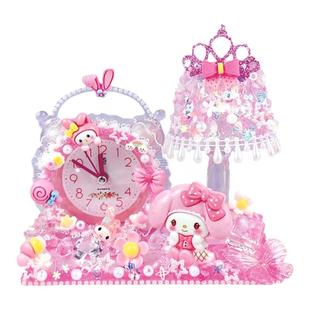 水晶奶油胶diy闹钟材料包儿童女孩子手工小夜灯创意粘贴自制玩具