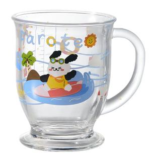 卡罗特玻璃杯带把手水杯耐高温啤酒咖啡杯可爱高颜值杯子家用喝水