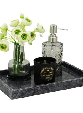 美容院卫生间长方形大理石托盘