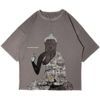 悟空新品宽松款全棉恤