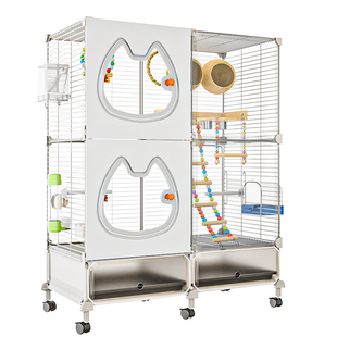鹦鹉鸟笼子新型防溅大空间虎皮玄凤饲养专用画眉牡丹豪华别墅笼子