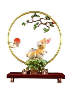 黎采铜桌面摆件中式客厅