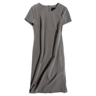 有帆-知性优雅！职场精英B入裙子及膝修身通勤中袖连衣裙女夏新款