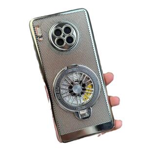 解压陀螺手机壳带支架适用华为mate30pro的手机套自带镜头膜新款高级感外壳mate30网格散热30e全包防摔保护套