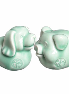 十二生肖摆件陶瓷属相可爱吉祥物