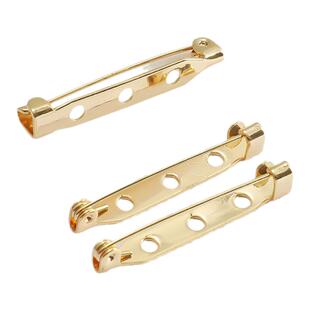 14k包金保色防脱落别针手链项链胸针简易扣针diy手工自制饰品配件