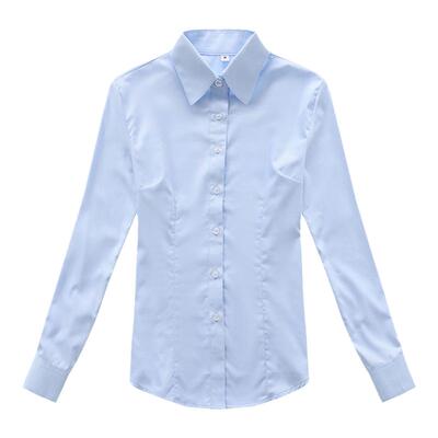 中国银行女士蓝色衬衫工装