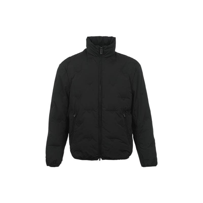 【自营】EMPORIO ARMANI/阿玛尼男士老鹰压花立领拉链羽绒服25年