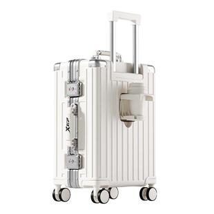 特步行李箱女2026新款结实耐用加厚铝框拉杆箱20寸可登机旅行箱男