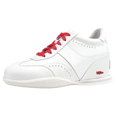 艾今马年新款7.5cm德训小白鞋女