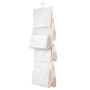 包包收纳挂袋布艺双面多层透明防尘袋悬挂式家用衣柜放包的置物架