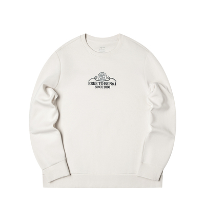 鸿星尔克男春季新款透气长袖卫衣